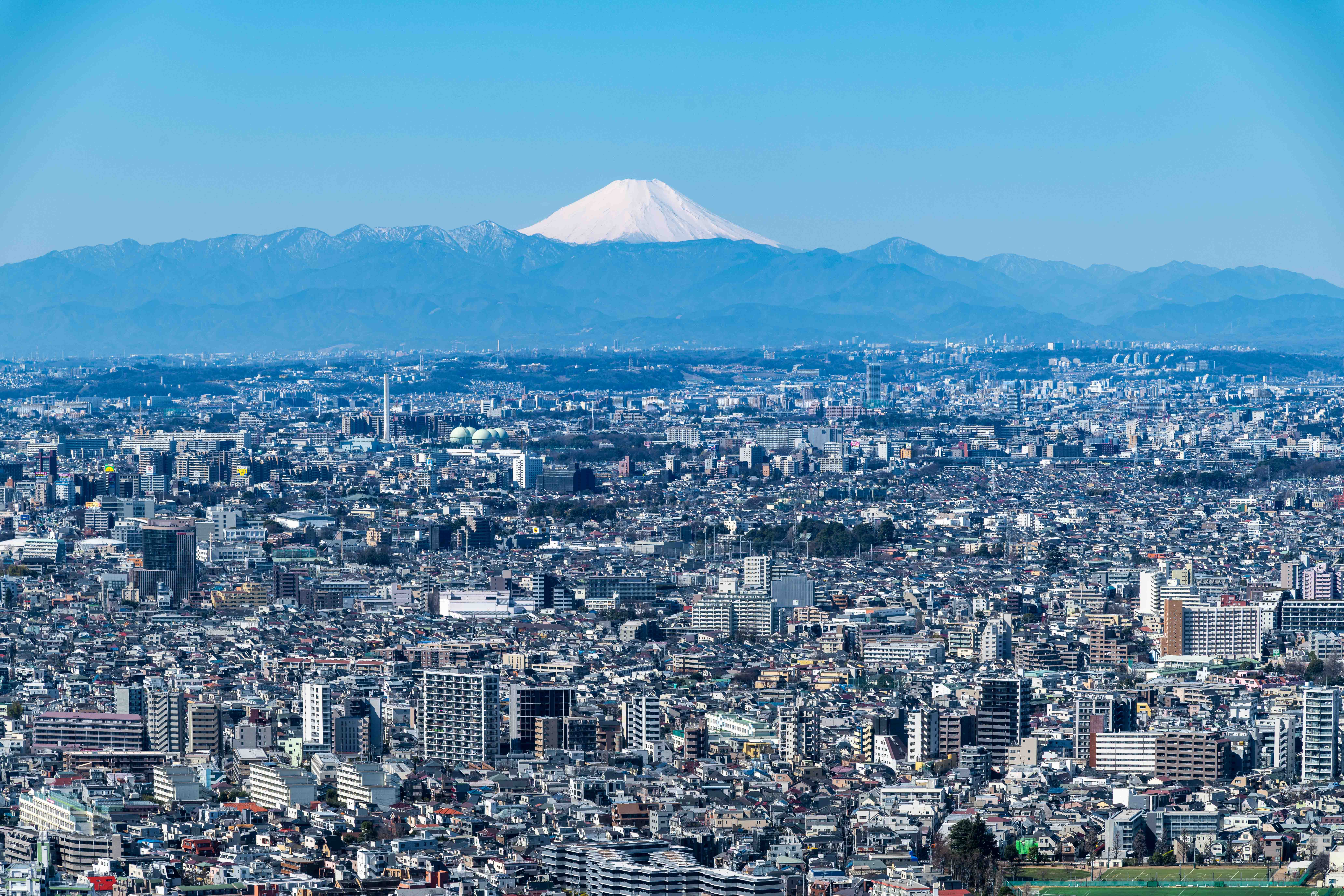 Mount Fuji over the Tokyo Skyline - Tokyo