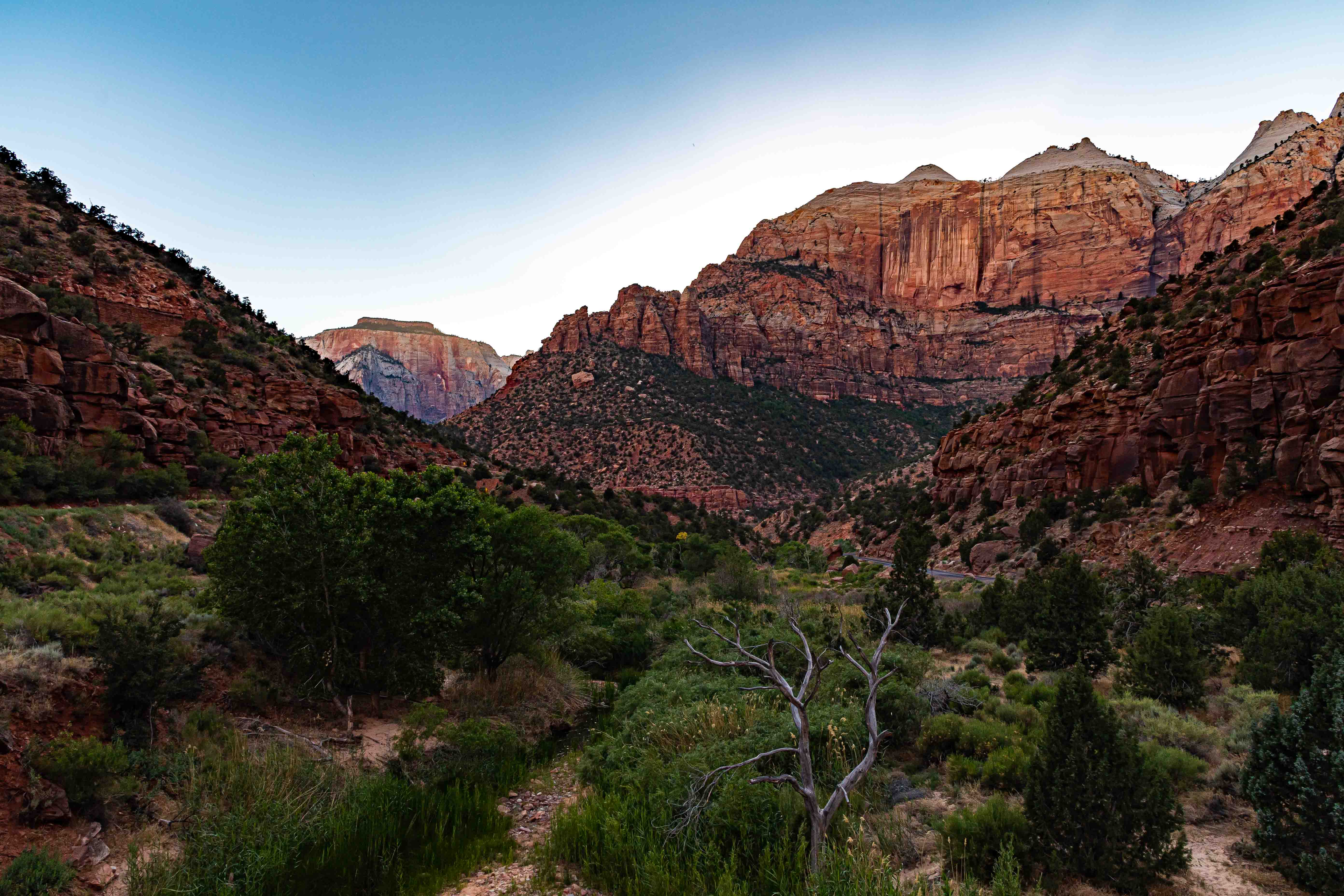 Zion Canyon at Dusk - Zion, Utah