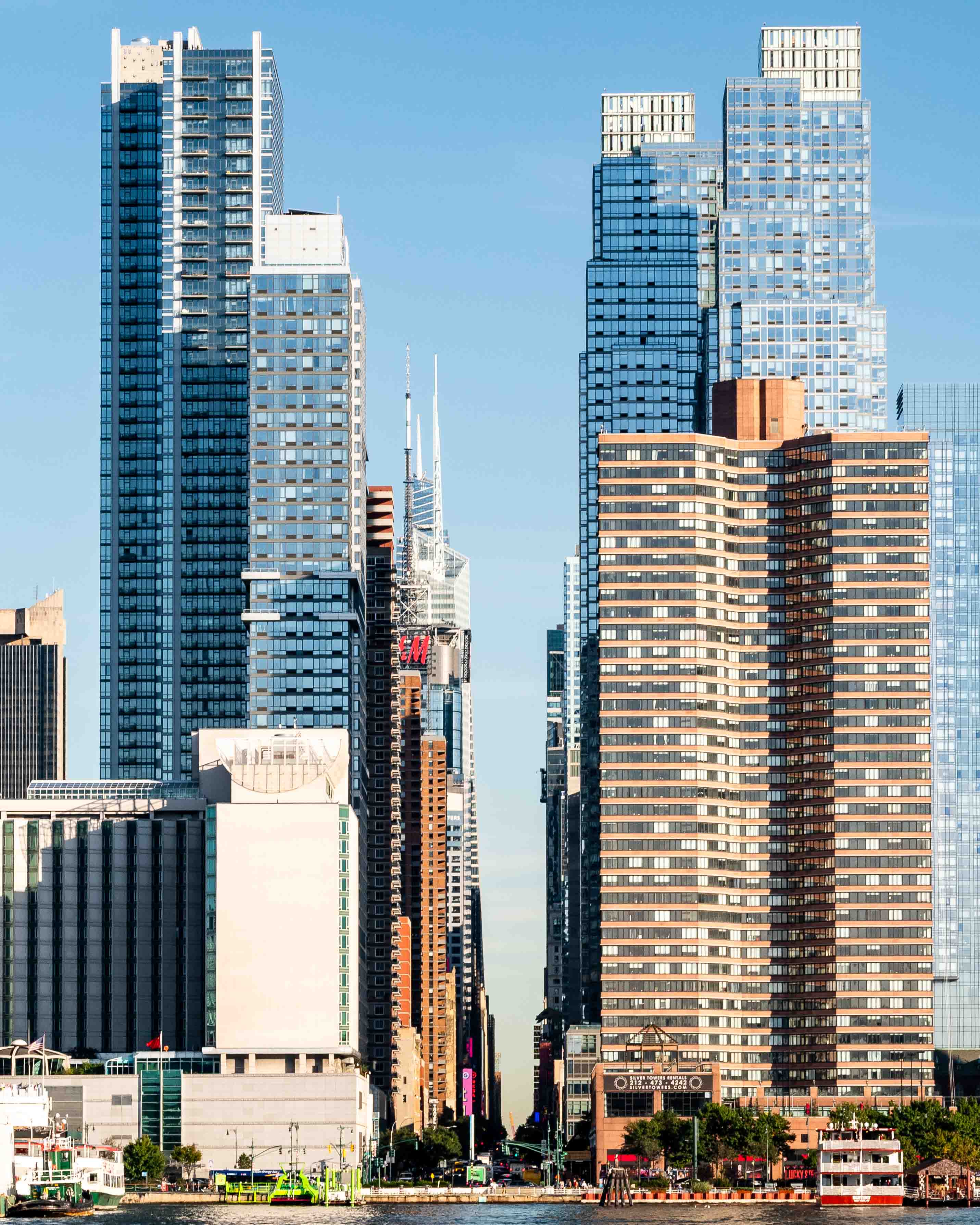 Midtown West Towers from the Hudson - Manhattan