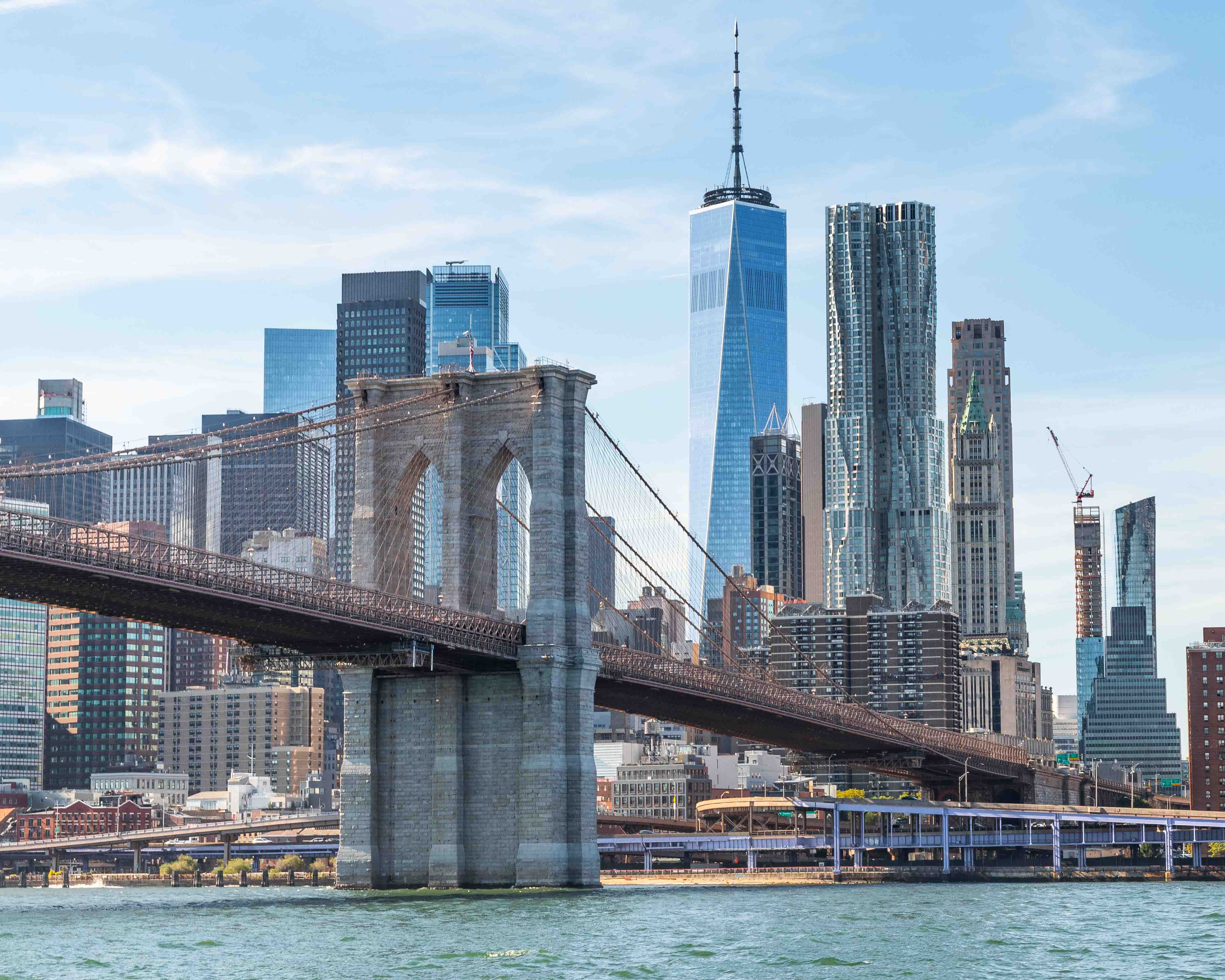 Brooklyn Bridge and One World Trade Center - Brooklyn