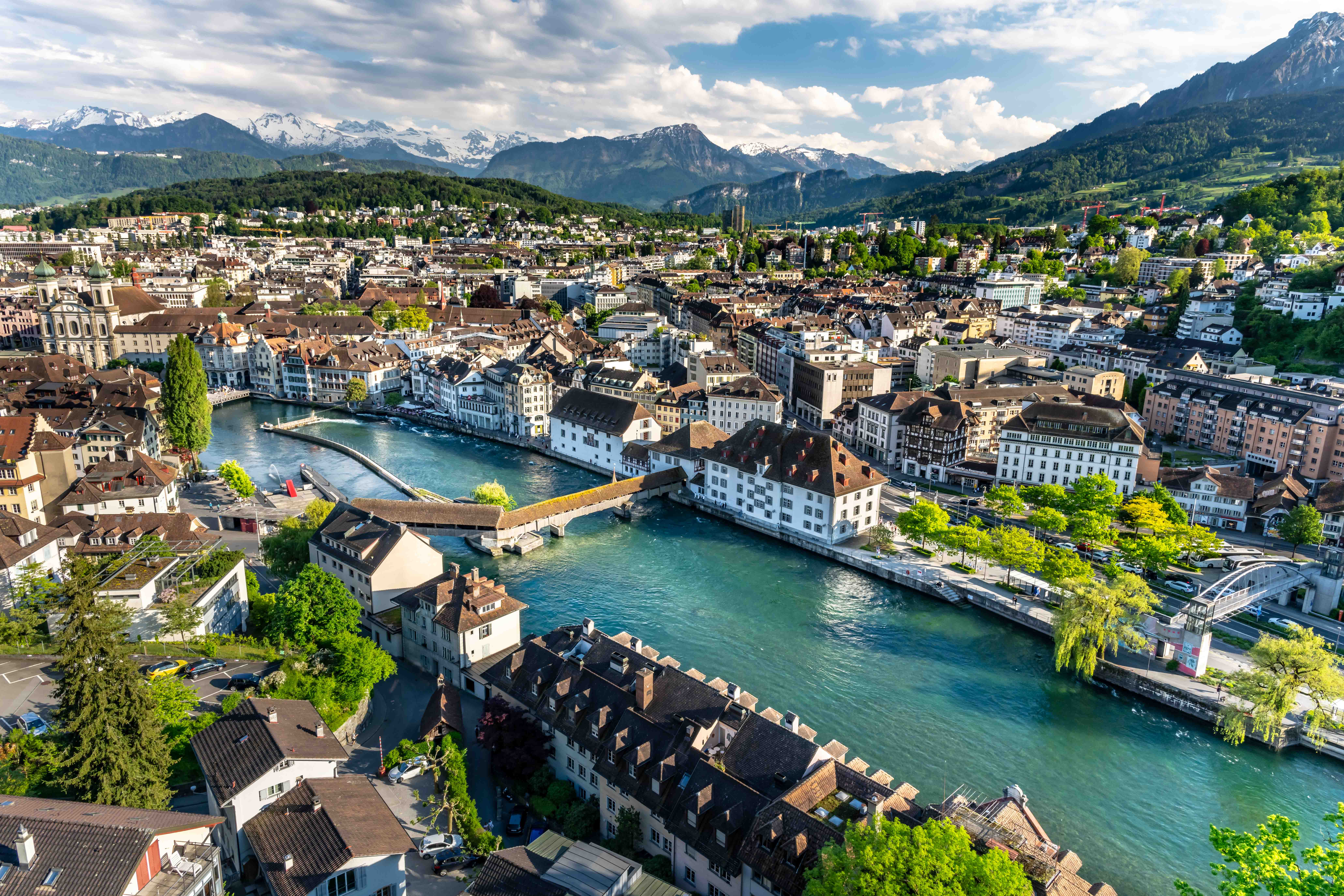 Lucerne and the Reuss River - Lucerne