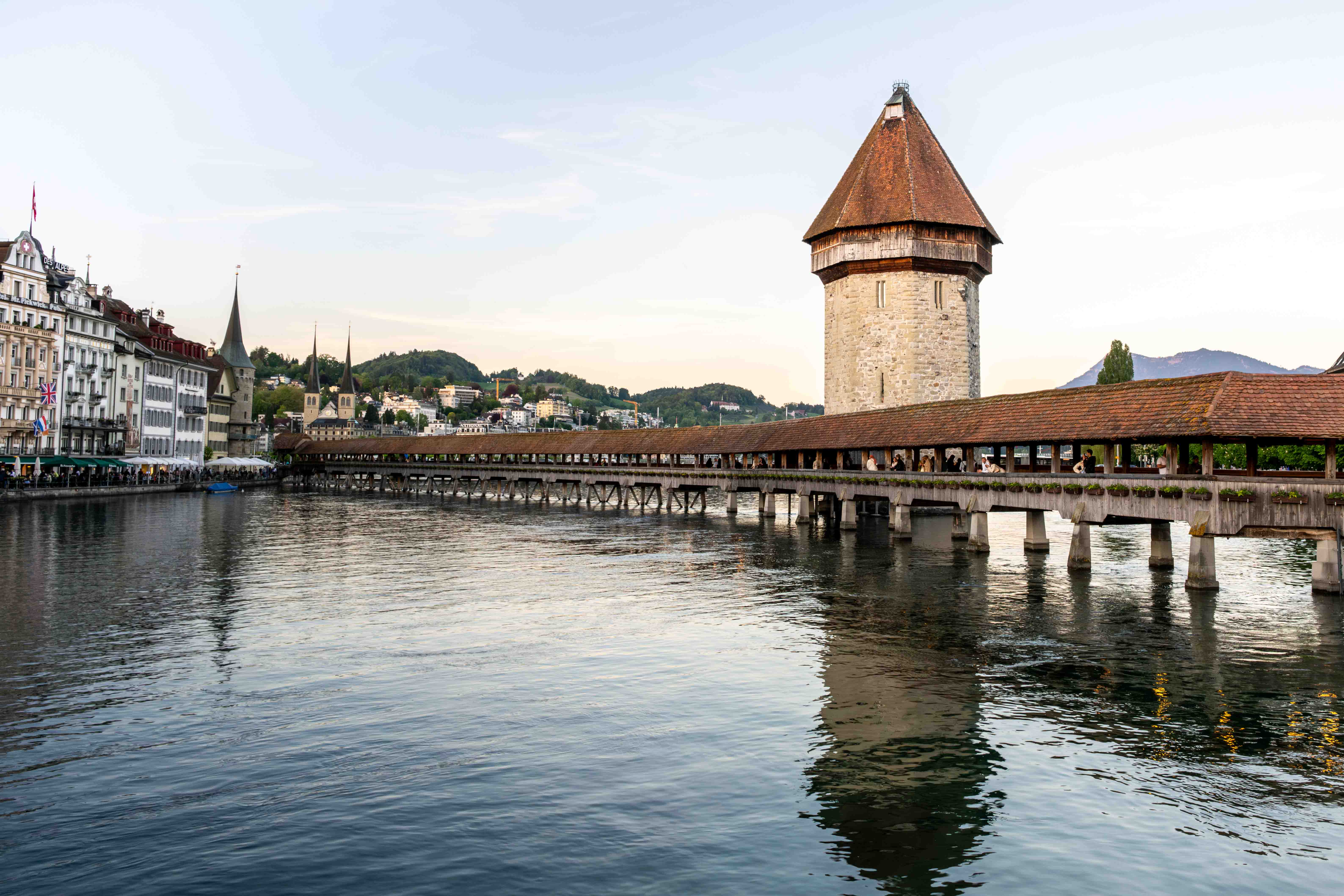 Chapel Bridge and Water Tower - Lucerne