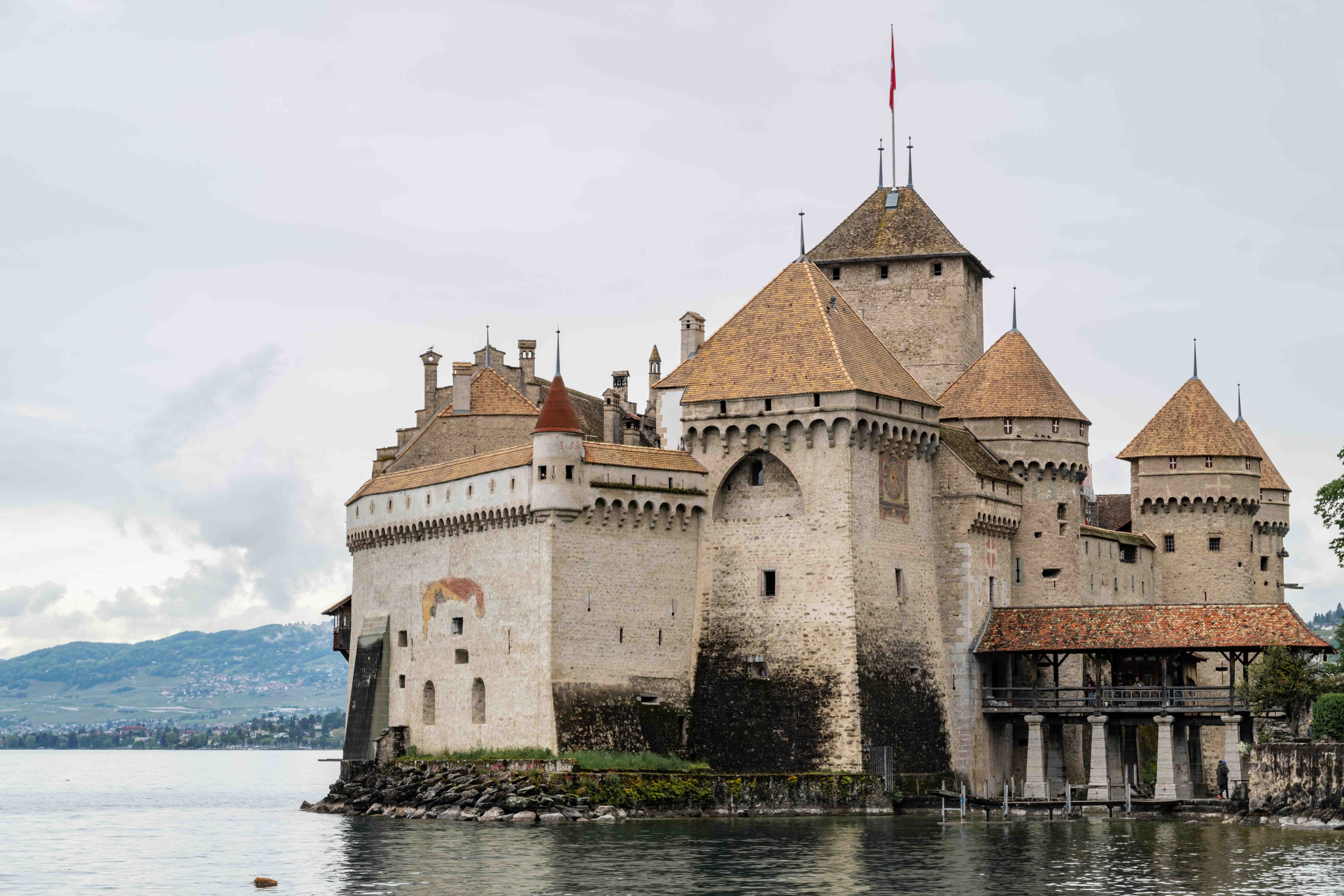 Château de Chillon on Lake Geneva - Montreux